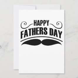 Tarjeta Festiva Feliz Día del Padre Mustache