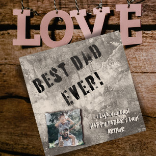 Tarjeta Festiva Feliz Día del Padre: obra maestra urbana