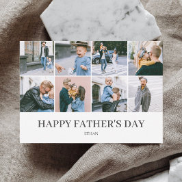 Tarjeta Festiva Feliz Día del Padre Simple Elegante Foto