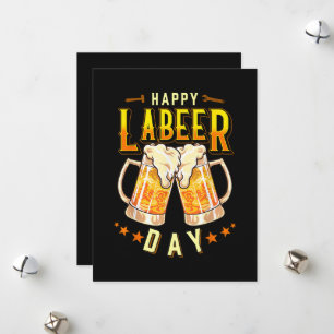 Tarjeta Festiva Feliz Día del Trabajo Divertido Día del Trabajo