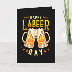Tarjeta Festiva Feliz Día del Trabajo Divertido Día del Trabajo