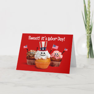 Tarjeta Festiva Feliz Día Del Trabajo Para Todos Los Pasteles Patr
