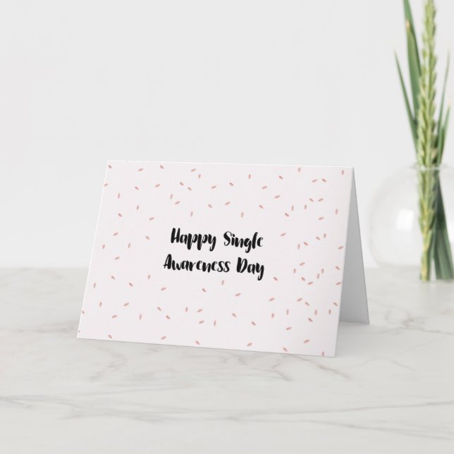 Tarjeta Festiva Feliz día único de concientización (Anverso)