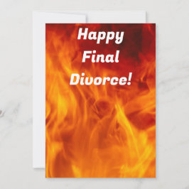 Tarjeta Festiva Feliz Divorcio Final