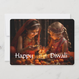 Tarjeta Festiva Feliz Diwali