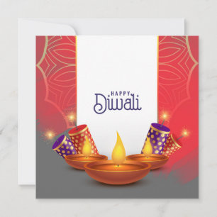 Tarjeta Festiva Feliz Diwali