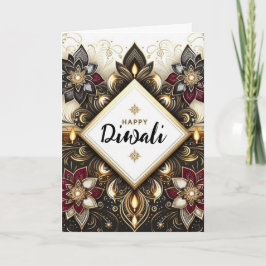 Tarjeta Festiva Feliz Diwali