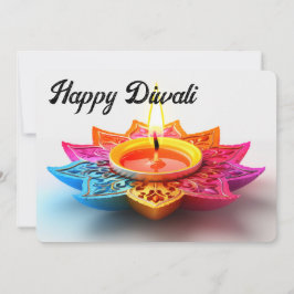 Tarjeta Festiva Feliz Diwali
