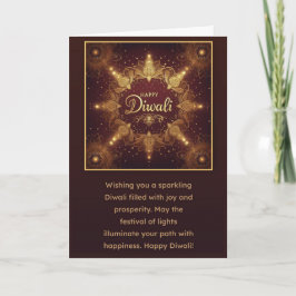 Tarjeta Festiva Feliz Diwali