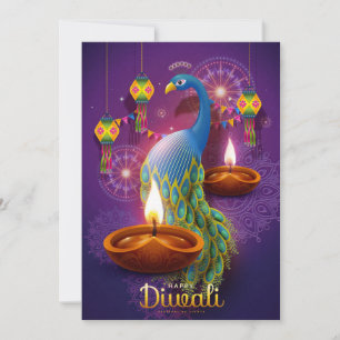 Tarjeta Festiva Feliz Diwali Holiday Card