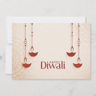 Tarjeta Festiva Feliz Diwali Holiday Card