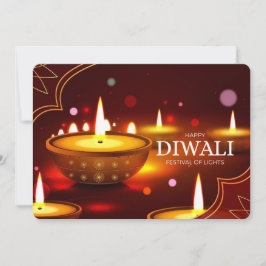 Tarjeta Festiva Feliz Diwali Holiday Card