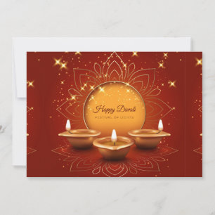 Tarjeta Festiva Feliz Diwali Holiday Card