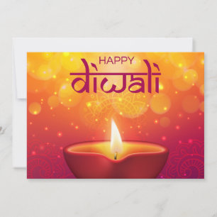 Tarjeta Festiva Feliz Diwali Holiday Card