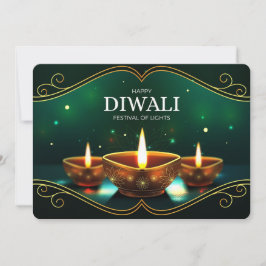 Tarjeta Festiva Feliz Diwali Holiday Card