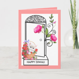 TARJETA FESTIVA FELIZ DIWALI WISH