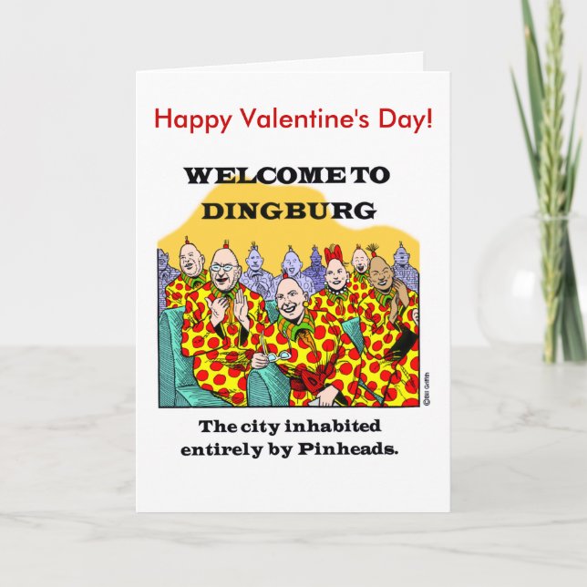 Tarjeta Festiva ¡Feliz El día de San Valentín Pinhead! (Anverso)