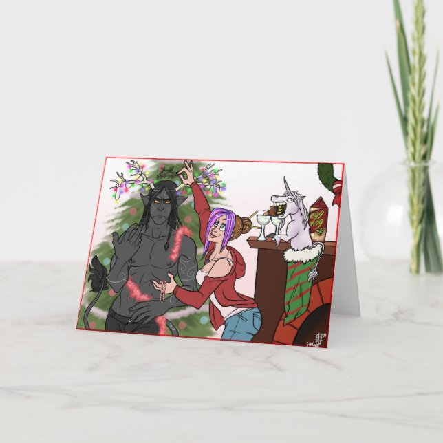 Tarjeta Festiva Feliz feliz (Anverso)