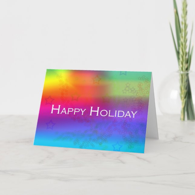 Tarjeta Festiva Feliz feriado (Anverso)