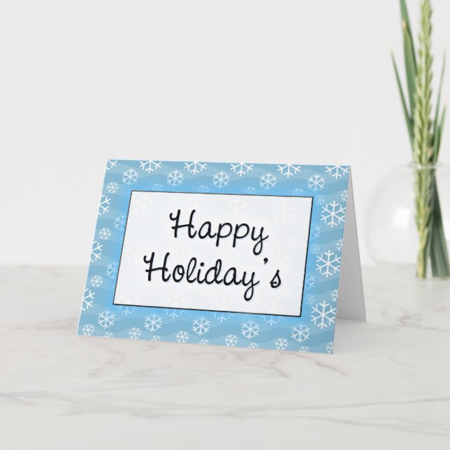 Tarjeta Festiva Feliz feriado (Anverso)