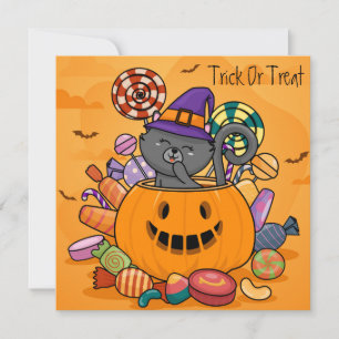 Tarjeta Festiva Feliz feriado de Halloween