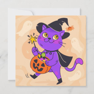Tarjeta Festiva Feliz feriado de Halloween
