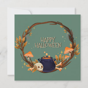 Tarjeta Festiva Feliz feriado de Halloween