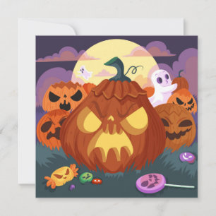 Tarjeta Festiva Feliz feriado de Halloween