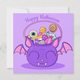 Tarjeta Festiva Feliz feriado de Halloween