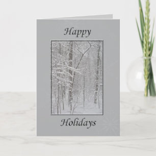 Tarjeta Festiva Feliz feriado de invierno Nieve