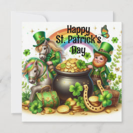 Tarjeta Festiva Feliz feriado de San Patricio