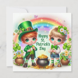 Tarjeta Festiva Feliz feriado de San Patricio