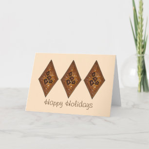 Tarjeta Festiva Feliz feriado Día de la Arena de Diamante Navidade