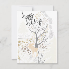 Tarjeta Festiva Feliz feriado Moose