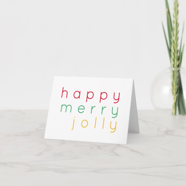 Tarjeta Festiva FELIZ FERRY JOLLY Note Card (Anverso)