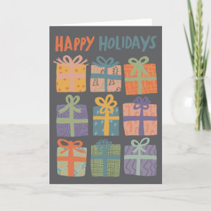 Tarjeta Festiva FELIZ FESTIVAL Regalos Navidades PERSONALIZADO man