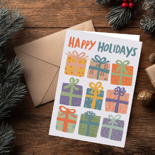 Tarjeta Festiva FELIZ FESTIVAL Regalos Navidades PERSONALIZADO man