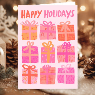 Tarjeta Festiva FELIZ FESTIVAL Regalos Navidades PERSONALIZADO Ros