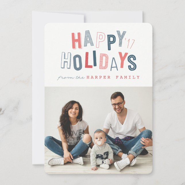 TARJETA FESTIVA FELIZ FESTIVIDAD (Anverso)