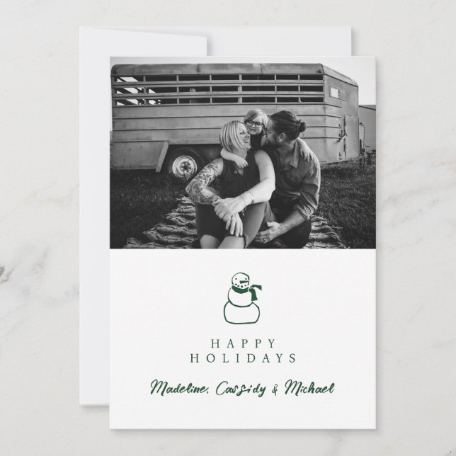 Tarjeta Festiva FELIZ FESTIVIDAD | Añadir la foto (Anverso)