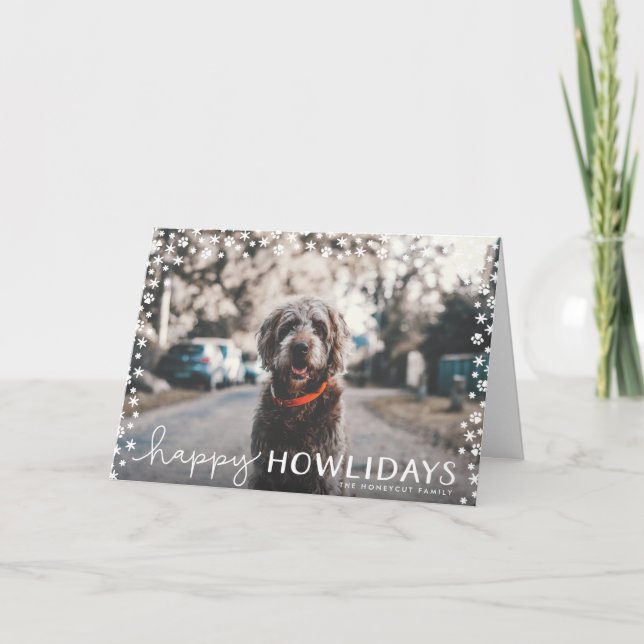 Tarjeta Festiva Feliz Festividad de Felices Fiestas de la Mascota  (Anverso)