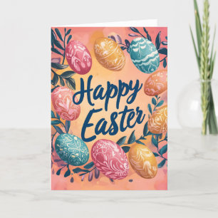 Tarjeta Festiva Feliz Festividad de Pascua