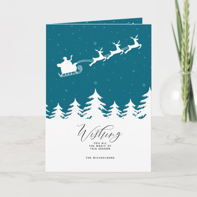 Tarjeta Festiva FELIZ FESTIVIDAD | Deseándote Toda La Magia (Anverso)