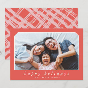 Tarjeta Festiva FELIZ FESTIVIDAD navidades simples cursiva enmarca
