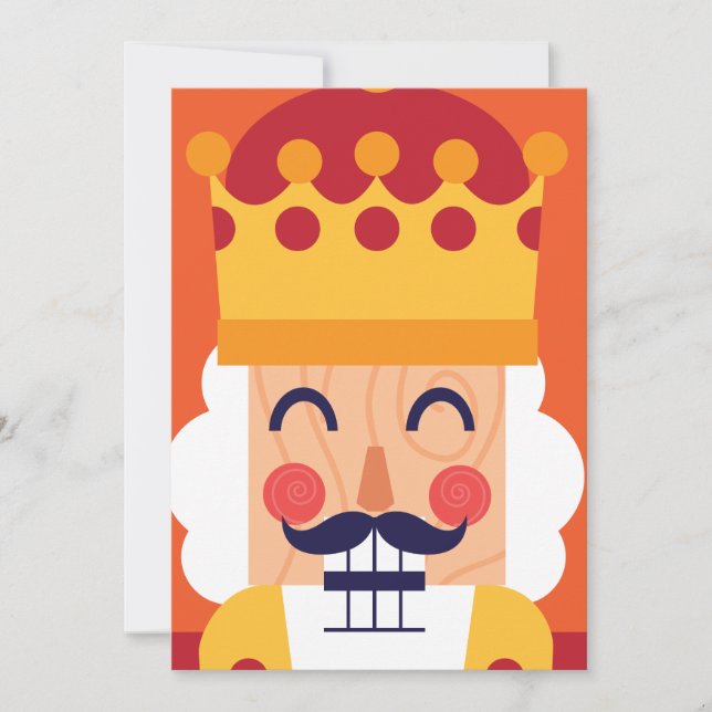 Tarjeta Festiva FELIZ FESTIVIDAD | Nutcracker de Navidades (Anverso)