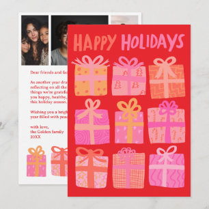 Tarjeta Festiva FELIZ FESTIVIDAD Regalos Navidades PERSONALIZADO 3