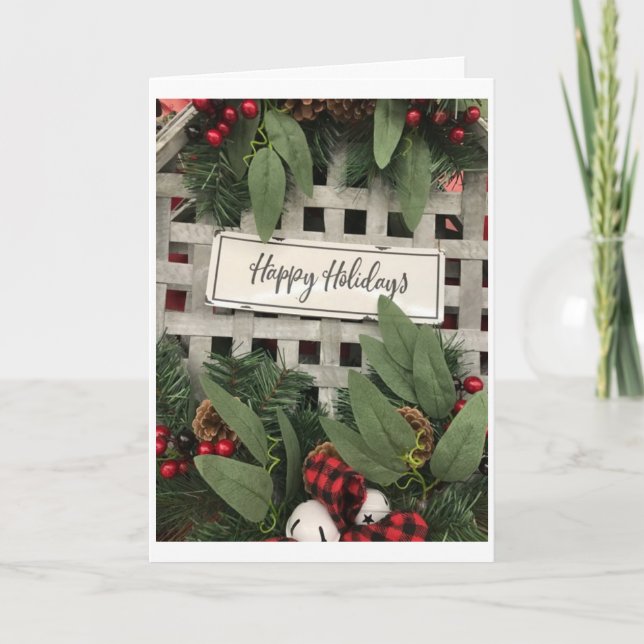 TARJETA FESTIVA ****FELIZ FESTIVIDAD** TIEMPO ESPECIAL DE NAVIDADE (Anverso)