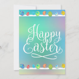 Tarjeta Festiva Feliz Fiesta de primavera de caza de huevos de Pas