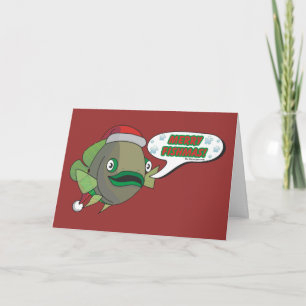 Tarjeta Festiva ¡Feliz Fishmas! de Oliverio