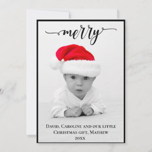 Tarjeta Festiva Feliz ~ Foto Personalizada